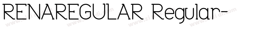 RENAREGULAR Regular字体转换